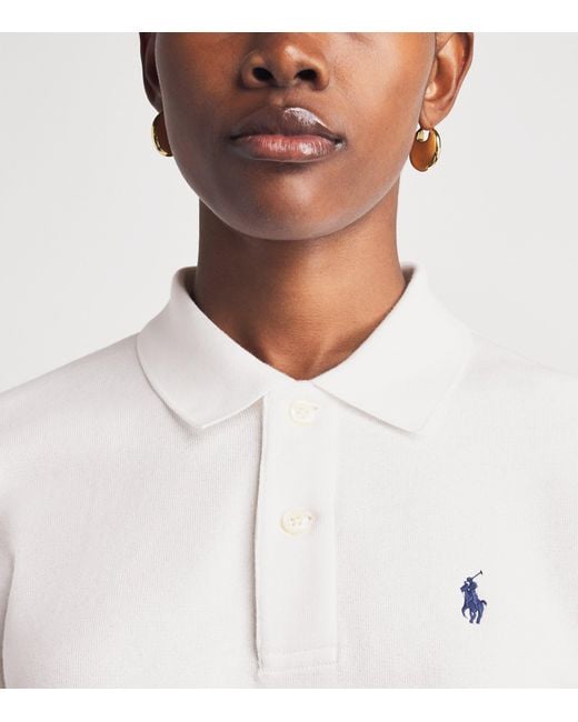 Polo Ralph Lauren White Fleece Polo Sweatshirt