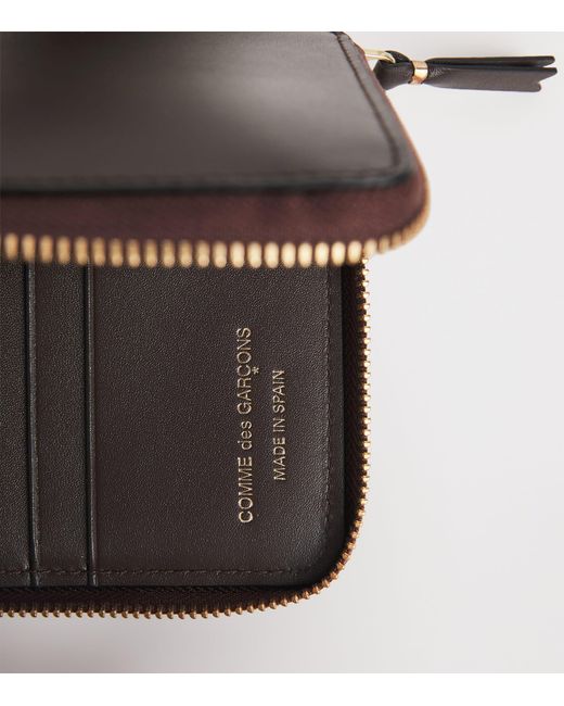 Comme des Garçons Black Small Leather Vertical Outside Pocket Wallet for men
