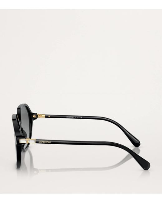 Swarovski Gray Oversized Sk6003 Sunglasses