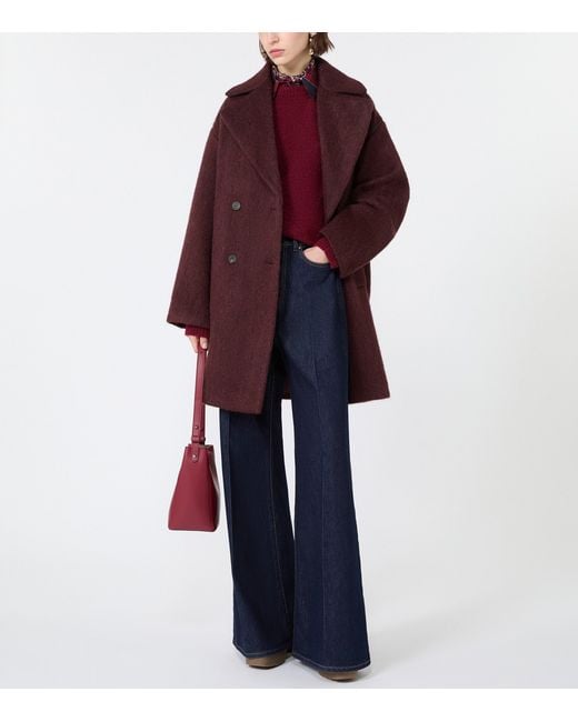 Weekend by Maxmara Red Wool-Blend Sweater