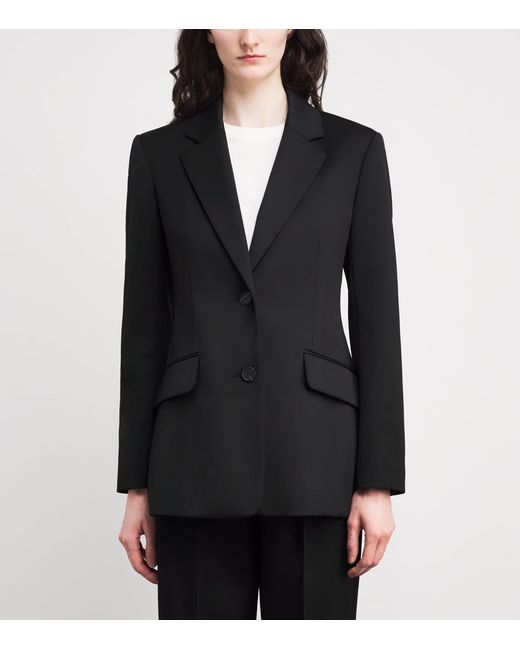 Claudie Pierlot Black Single-Breasted Blazer