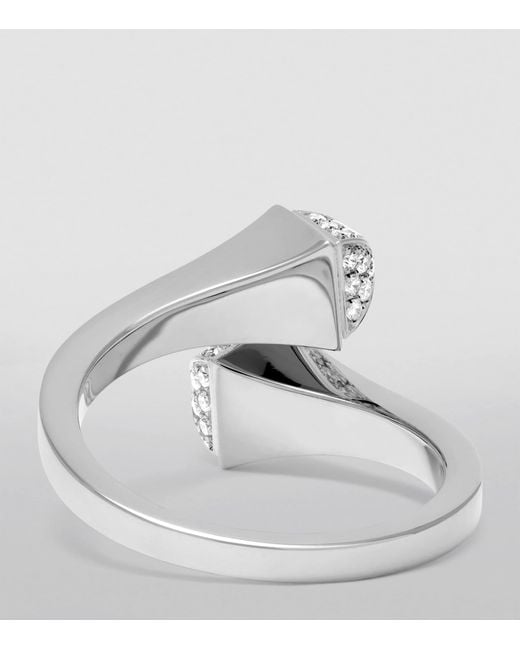 Marli New York White Midi And Diamond Cleo Ring