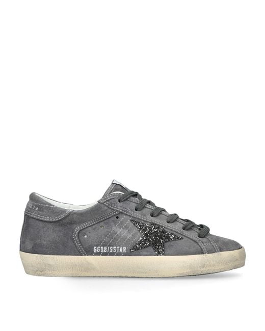 Golden Goose Deluxe Brand Gray Suede Super Star Sneakers