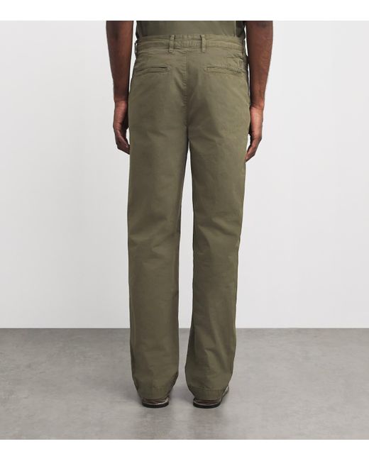 Belstaff Green Cotton Rally Chino Trousers for men