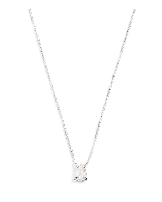 Harrods Metallic And Diamond Pendant Necklace