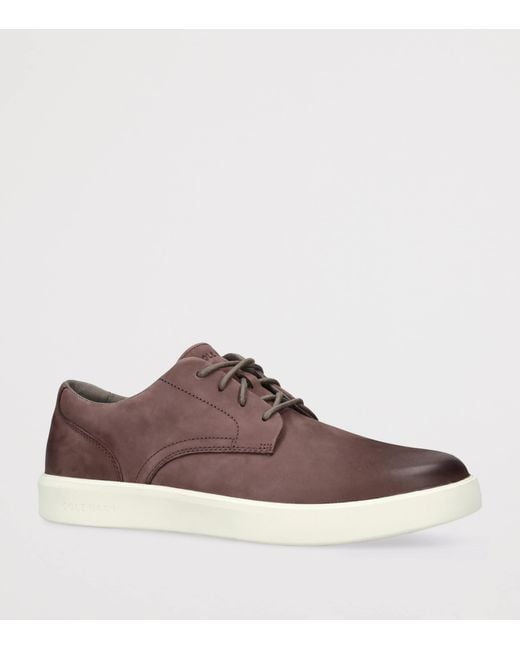 Cole Haan Brown Leather Grand Crosscourt Oxford Sneakers for men