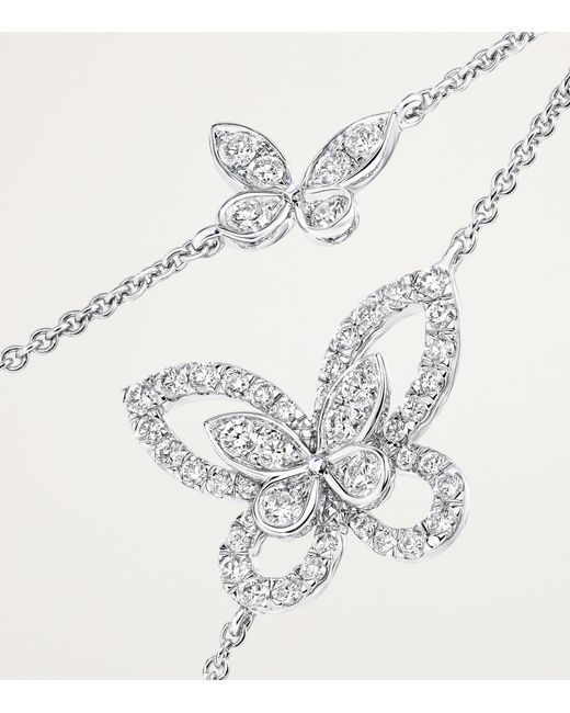 Graff Metallic And Diamond Butterfly Bracelet