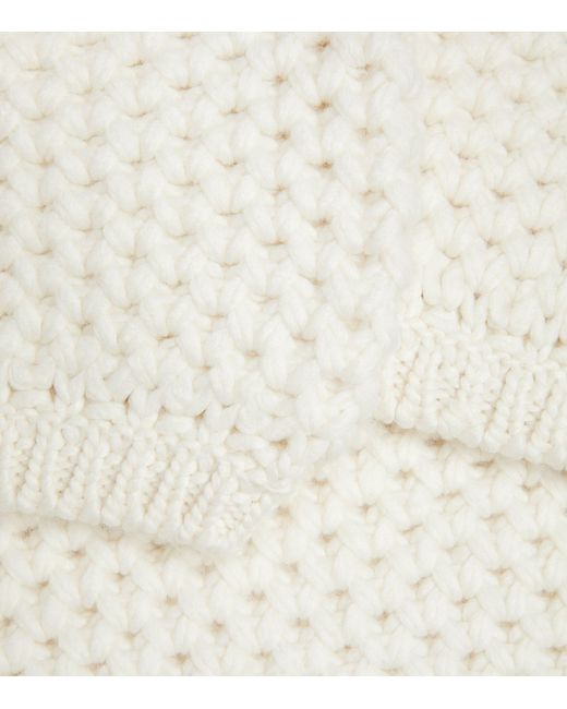 Anine Bing White Puff-sleeve Brittany Sweater