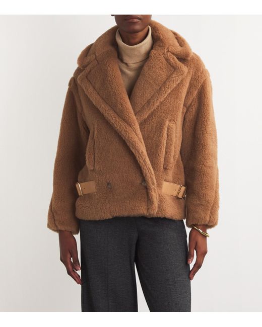 Max Mara Brown Teddy Biker Jacket