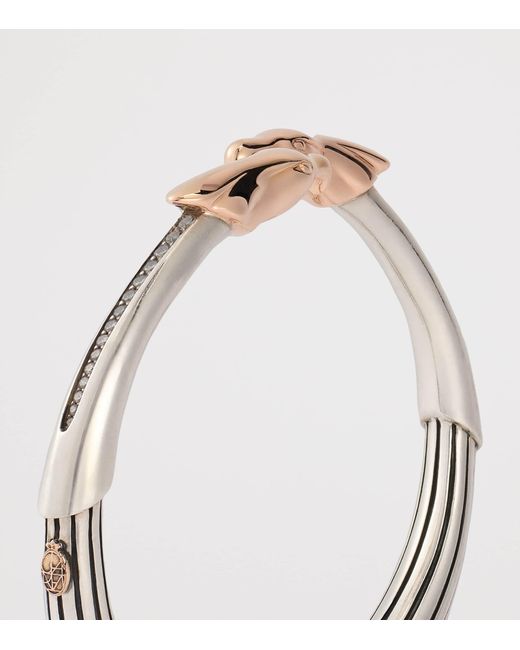 Jacques Marie Mage White Sterling And Diamond Atian Cuff for men