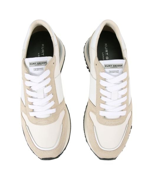Kurt Geiger White Leather Diego Sneakers for men