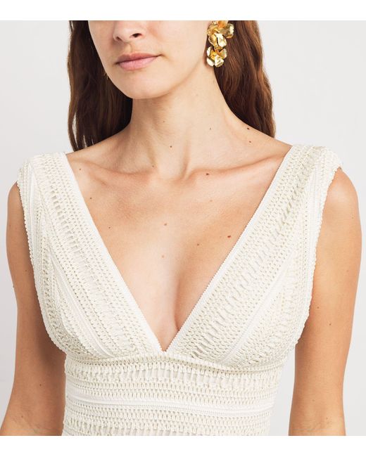 PATBO Radiant Fringe Mini Dress in Natural | Lyst PATBO Radiant Fringe Mini Dress in Natural | Lyst