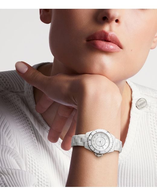 Chanel Metallic Ceramic, Steel And Diamond J12 Calibre 12.2 Watch