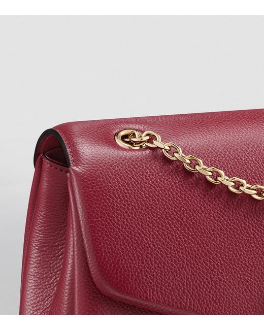 Cartier Red Small Leather Panthère De Shoulder Bag