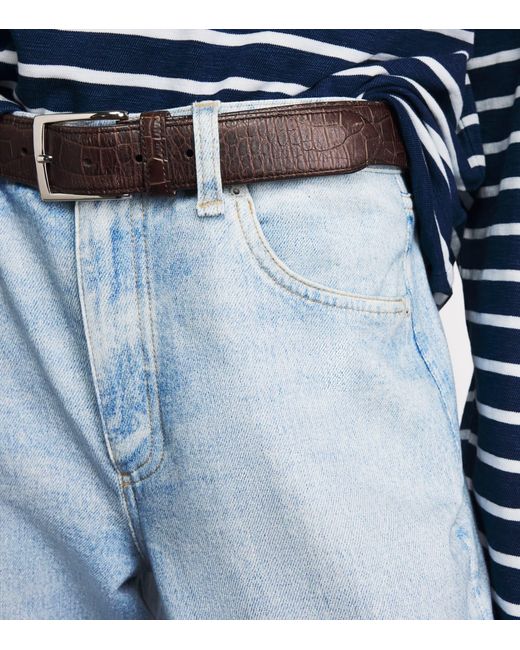 Rag & Bone Blue Miramar Sofie Wide-Leg Jeans