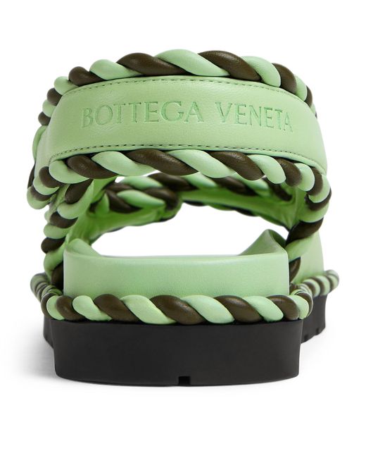 Bottega Veneta Green Jack Flat Sandals