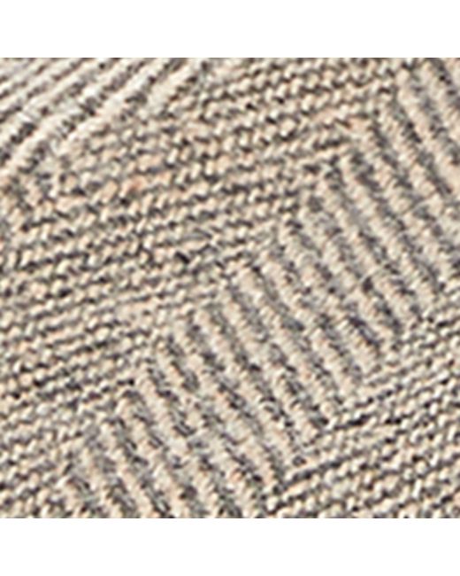 Stetson Gray Silk Herringbone Hatteras Cap for men