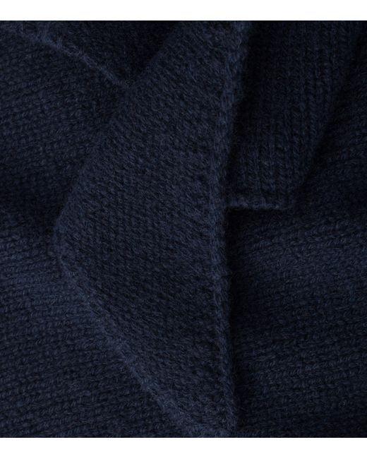 Prada Blue Cashmere Triangular Shawl