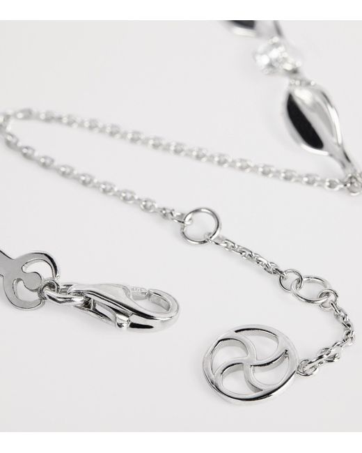 BeeGoddess Metallic And Diamond Secret Garden Gloria Bracelet