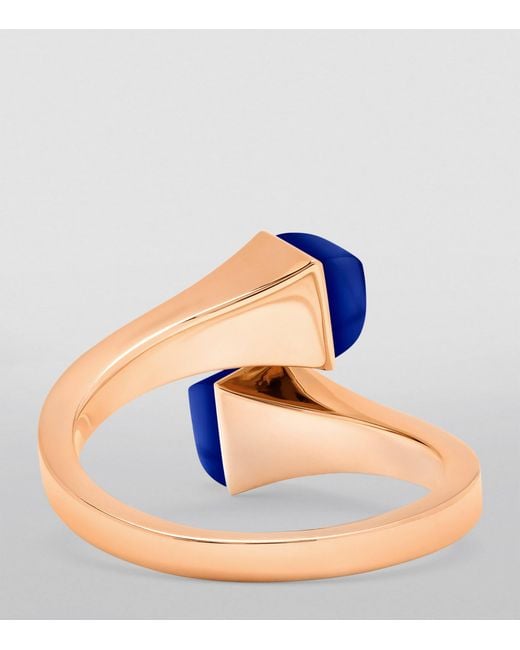 Marli New York Blue Midi, Diamond And Lapis Lazuli Cleo Ring