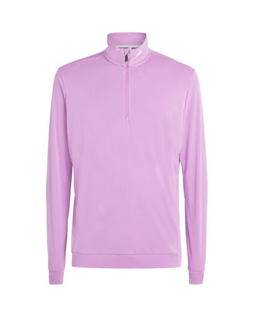 Kjus Purple Kallen Quarter-Zip Sweatshirt for men