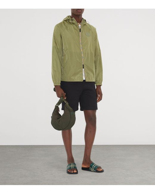 Burberry Green Check Slides for men