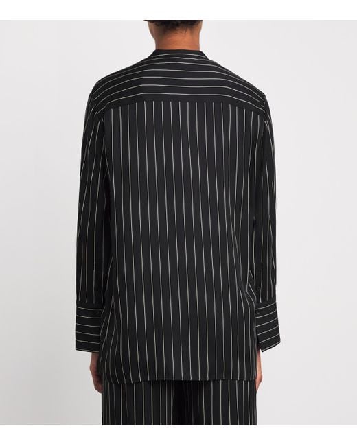 Joseph Black Geometric Print Athena Blouse