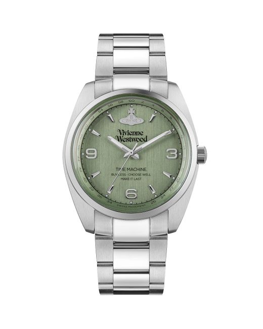 Vivienne Westwood Gray Stainless Steel Pennington Watch for men