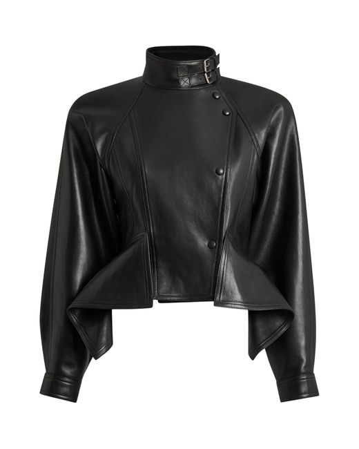 Balmain Black Lambskin Leather Jacket