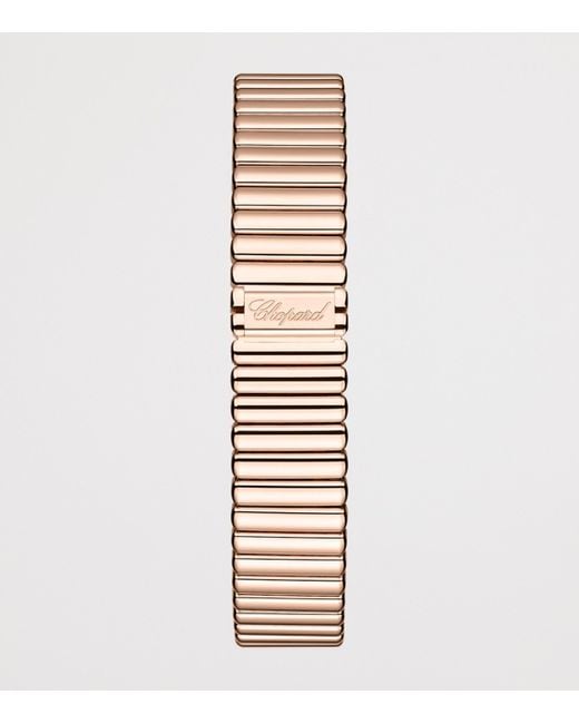 Chopard Metallic And Diamond Octagonal L'Heure Du Diamant Watch