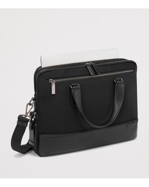 Tumi Black Harrison Briefcase for men