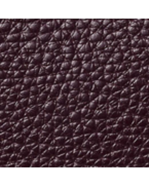 Aspinal Purple Leather Hudson Toiletry Bag