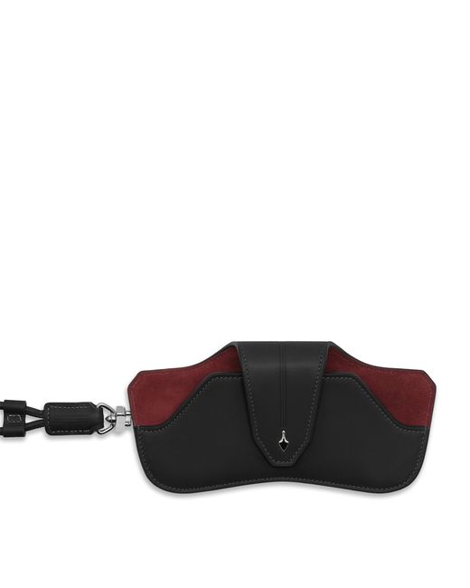 Jacques Marie Mage Brown Leather Hunter Sunglasses Case for men