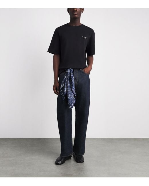 Samsøe & Samsøe Black Organic Cotton Sauni T-Shirt for men