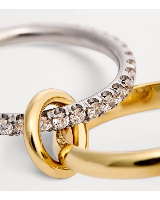 Spinelli Kilcollin Metallic Mixed And Diamond Halley Ring