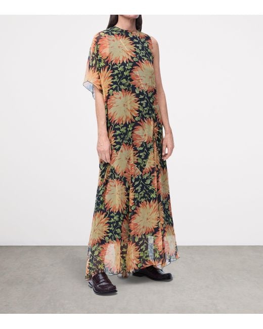 Loewe Natural Silk Floral Maxi Dress