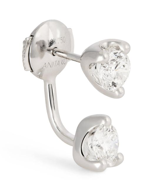 Anita Ko White And Diamond Orbit Single Earring