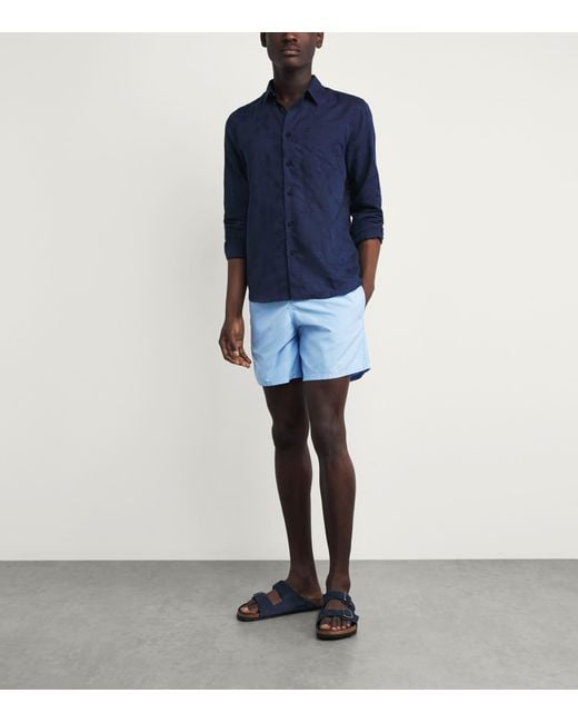 Vilebrequin Blue Moorea Swim Shorts for men