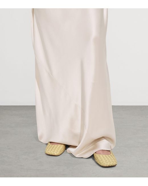 Bottega Veneta Natural Lambskin Charlotte Ballet Flats