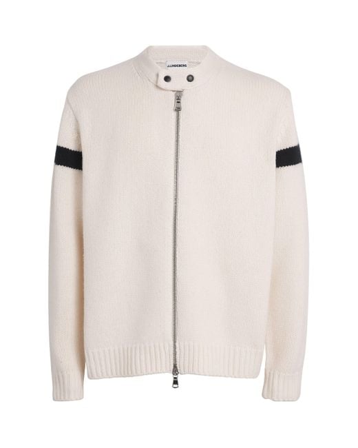 J.Lindeberg Natural Wool Kessler Biker Jacket for men