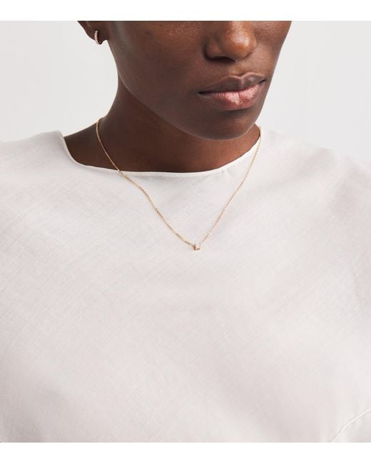 Harrods Metallic And Diamond Necklace