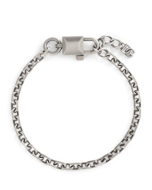 Dolce & Gabbana Metallic Chunky Padlock Necklace for men