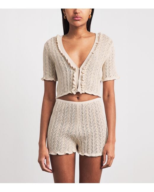 Devon Windsor White Knitted Charlene Top