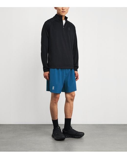 On Shoes Blue Train Shorts for men