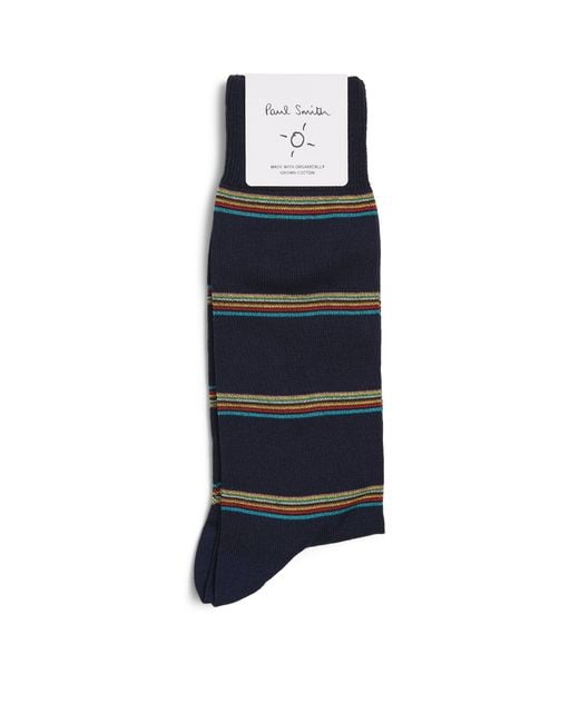 Paul Smith Blue Block Signature Stripe Socks for men