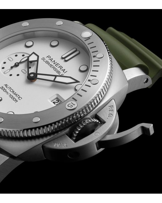 Panerai Gray Stainless Steel Submersible Watch for men