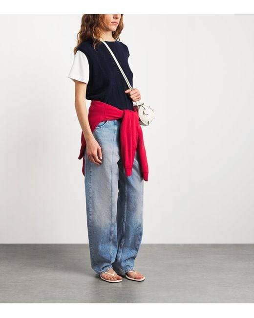 Sandro Blue Barrel Jeans
