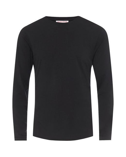 Orlebar Brown Black Merino Wool Ob-t T-shirt for men