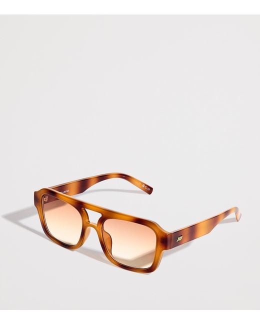 Le Specs Pink Subzero Aviator Sunglasses
