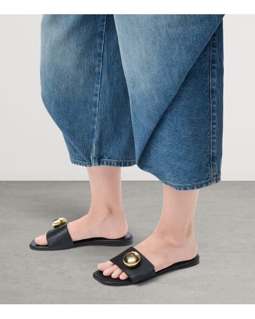 Loewe Black Pebble Slides
